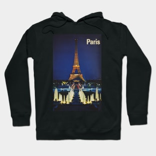 France PARIS Champ de Mars Eiffel Tower Vintage Travel Hoodie